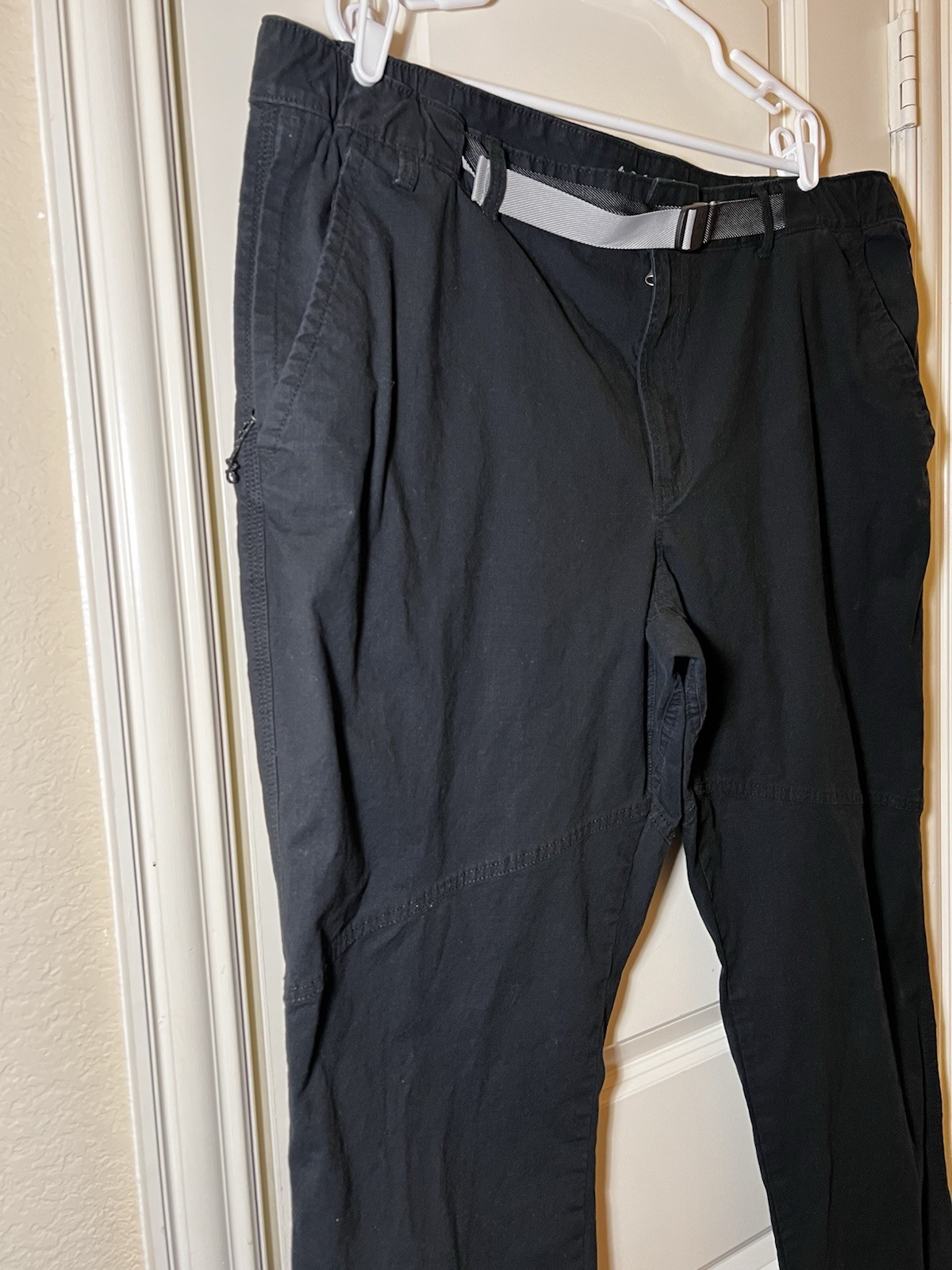 COLUMBIA Men's Black Straight Fit Utility Pants With Belt 44x32 thumbnail 5