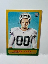 Derek Carr Raiders 2014 Topps Chrome Mini Rookie RC #211 NFL Football Card. rookie card picture