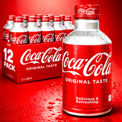 (0,80 EUR/100ml) Japan Coca Cola Alu Bottle - 12x300ml (inkl. Pfand)