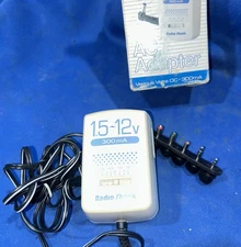 Vintage RadioShack AC Adapter Model 273-1662 1.5-12V 300mA Power Cable