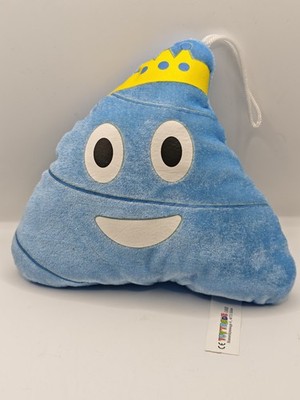 Emoticon König der Scheisse Blau Emoji Smily Plüsch Kackhaufen Kuscheltier ca 15