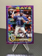 2024 Topps Chrome - Osleivis Basabe #41 Purple Sonar Refractor /275 (RC)