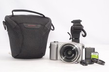 SONY 5000 ILCE-5000L-S Mirrorless Power Zoom Kit Silver with Camera Case