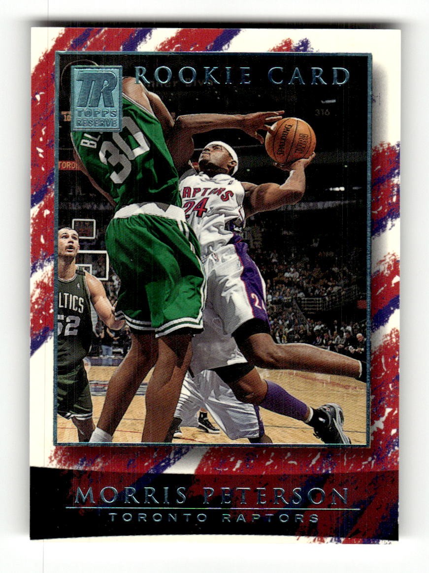 2000-01 Topps Reserve Morris Peterson #/1499 RC #121