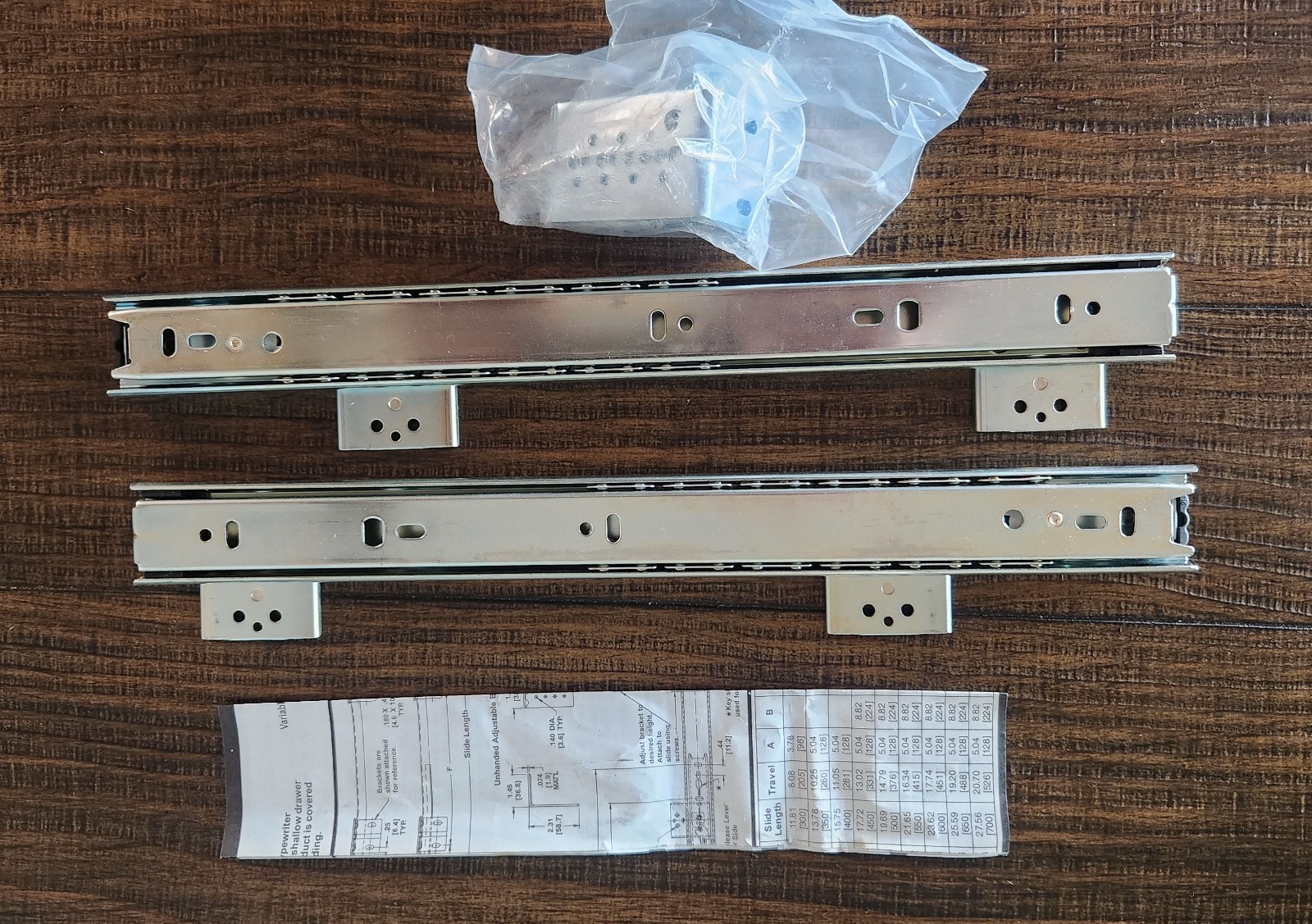 2 PAIRS Accuride C 3832-C12P 3832 Series 12" Full Extension 