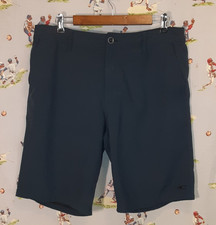    O'neill Mens Hybrid Boardshorts Casual Chino Blue Stripe 34x10 Surf Beach