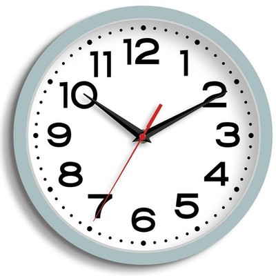 Wall Clock Silent Non-Ticking Modern Clock Battery Operated 8 Inch Small Classic