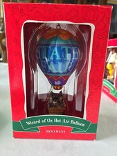 Wizard Of Oz State Fair Hot Air Balloon Ornament 2000 All Characters Nib Vintage