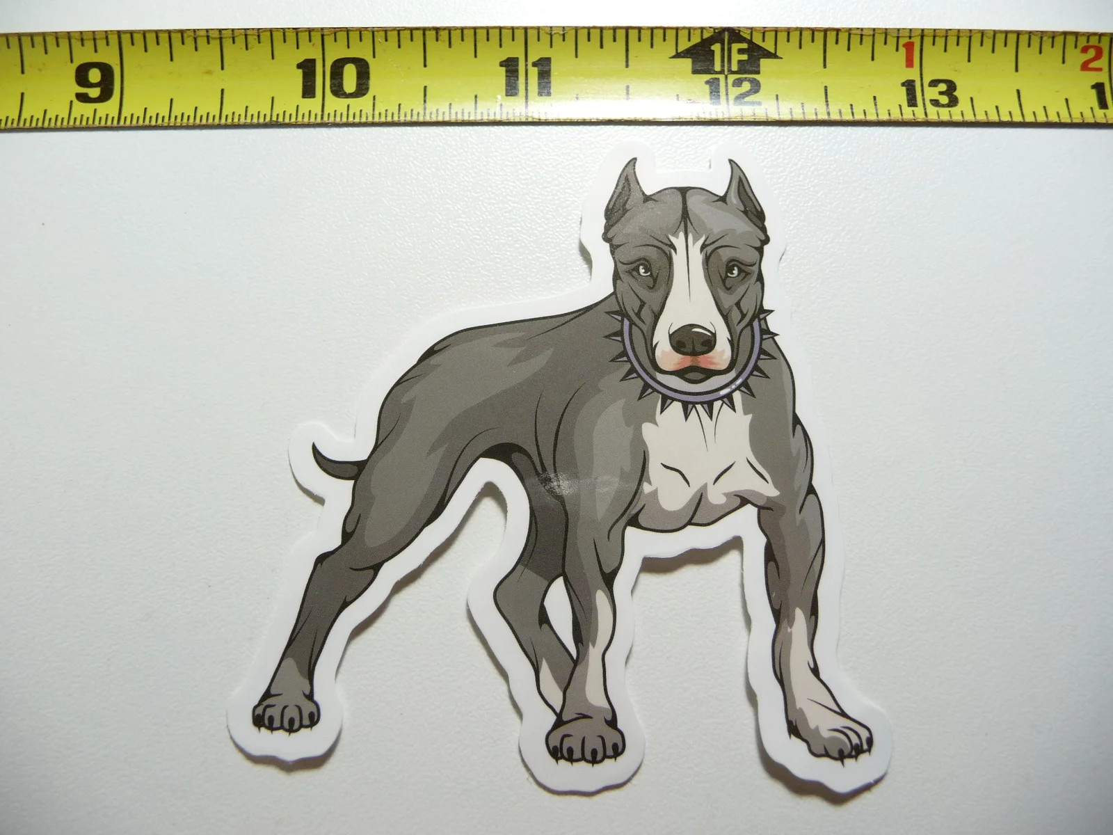 Pitbull Pit Bull Spike Collar Small Sticker Decal Dog Breed Pet Best Friend