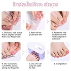 Semi Cured Gels Pedicures Strips Nails Polish Strips Stick On Toenail Stickers