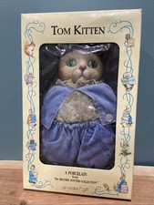 1987 Eden Toys Beatrix Potter Collection "Tom Kitten" Porcelain Head with box