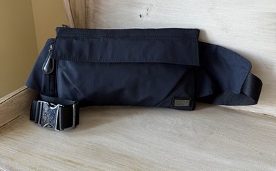 Ted Baker Navy Blue Nylon Sling Belt Bag 
