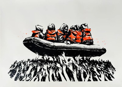 Banksy Migrant Print Extremely Limited - Glastonbury 2025