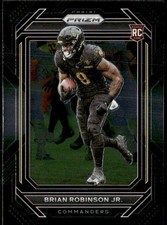 2022 Panini Chronicles #PB-23 Brian Robinson Jr. Prizm Black Rookie E1