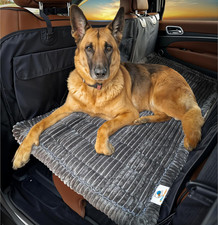 Car Dog Bed Extender - Non-Slip Plush Mat for Back Seat 54"x24.8