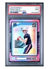 2024 Panini Donruss Drake Maye #379 Optic Preview Pink Prizm PSA 9
