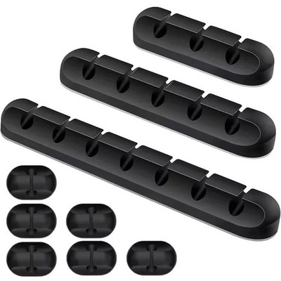 Cable Holder Clips Cable Management Cord Organizer Silicone USB Charging Cable
