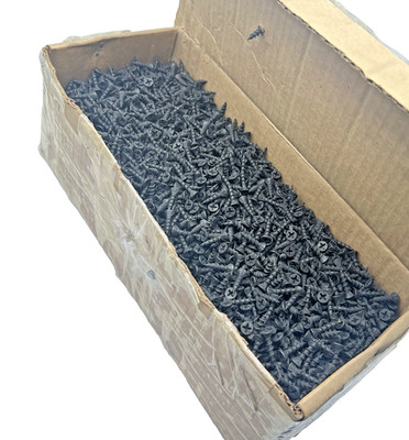 Bulk Lot ~7314 #8 x 3/4'' Serrated Phillips Flat Head Screws Black Oxide Pointed