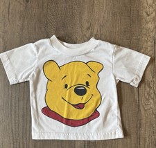 Vintage 90s Disney Winnie The Pooh Graphic T-Shirt Top Toddler 12M Big Face