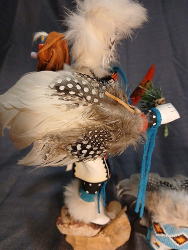 Muñeca Kachina Buffalo Warrior Cantada Reparada - Imagen 13 de 14