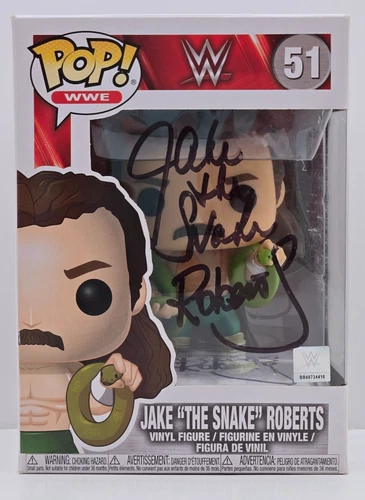 Funko Pop! Vinyl: WWE - Jake the Snake Roberts #51 Signed