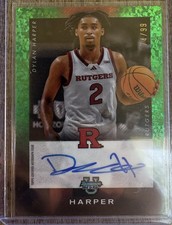 2024-25 Bowman’s Best U Dylan Harper Auto #d /99 GREEN ISO-DH Rutgers - Spurs