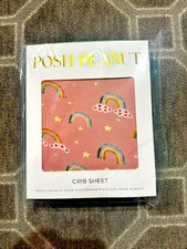 Brand New Post Peanut Crib Sheet Shay Pattern From Papook Viscose from Bamboo