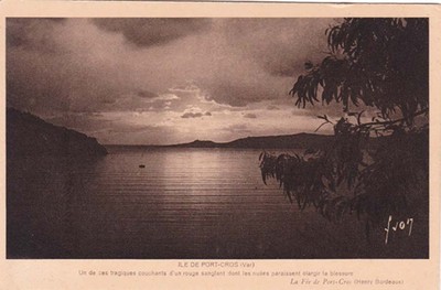 Port Cros Couche De Soleil Citation Henry Bordeaux Photo Yvon Ebay