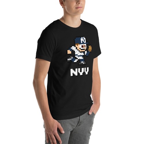Camiseta deportiva del equipo de béisbol de los Yankees de Nueva York Nintendo retro NES - Imagen 7 de 13