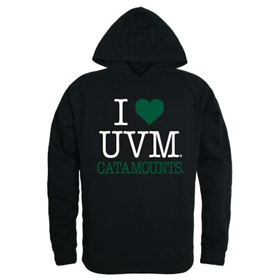 University Of Vermont Catamounts UVM NCAA College I Love Hoodie Sweatshirt