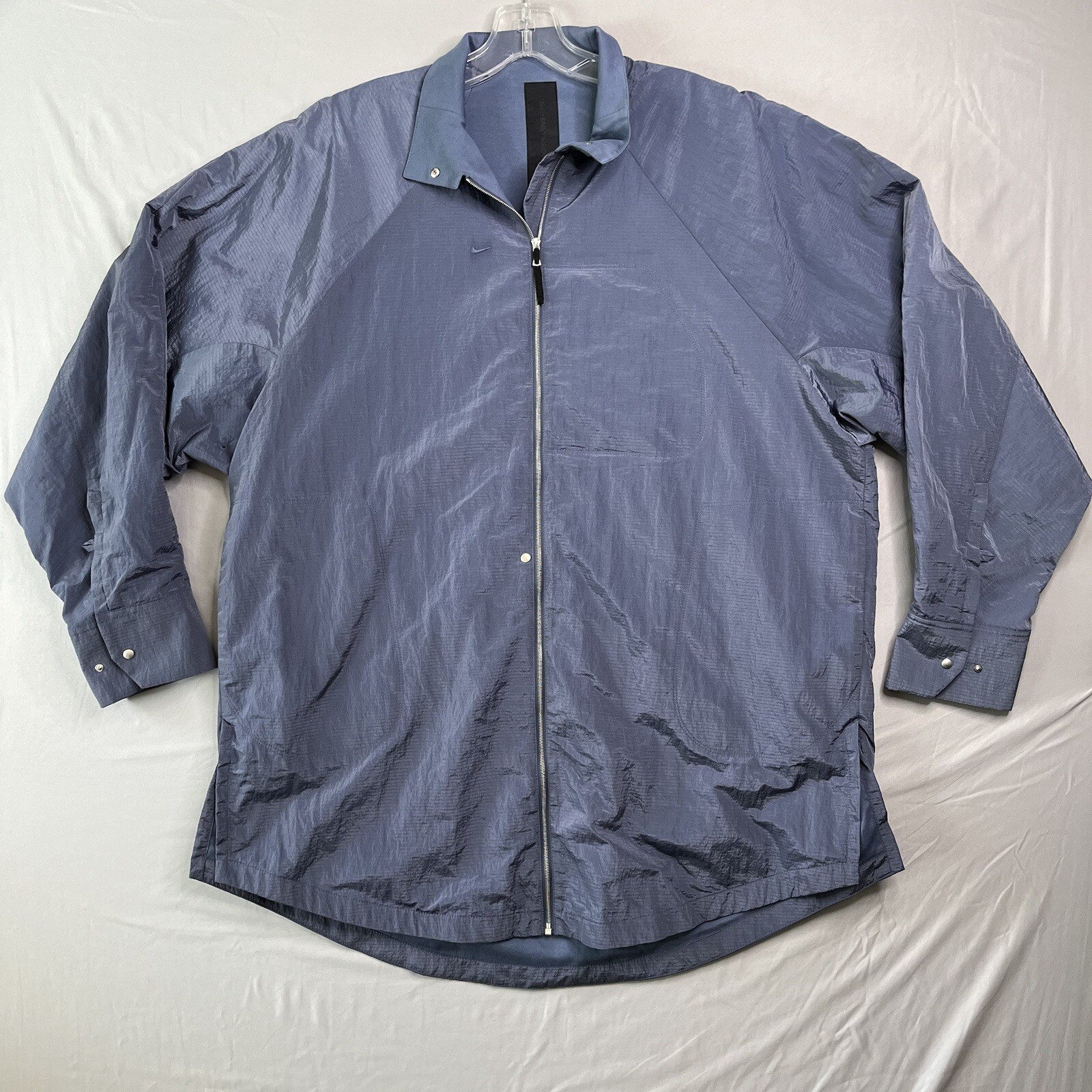 SACAI X NIKE Nike ESC 'Every Stitch Considered' Giacca Tessuto Adulto Grande Blu Oversize Pista