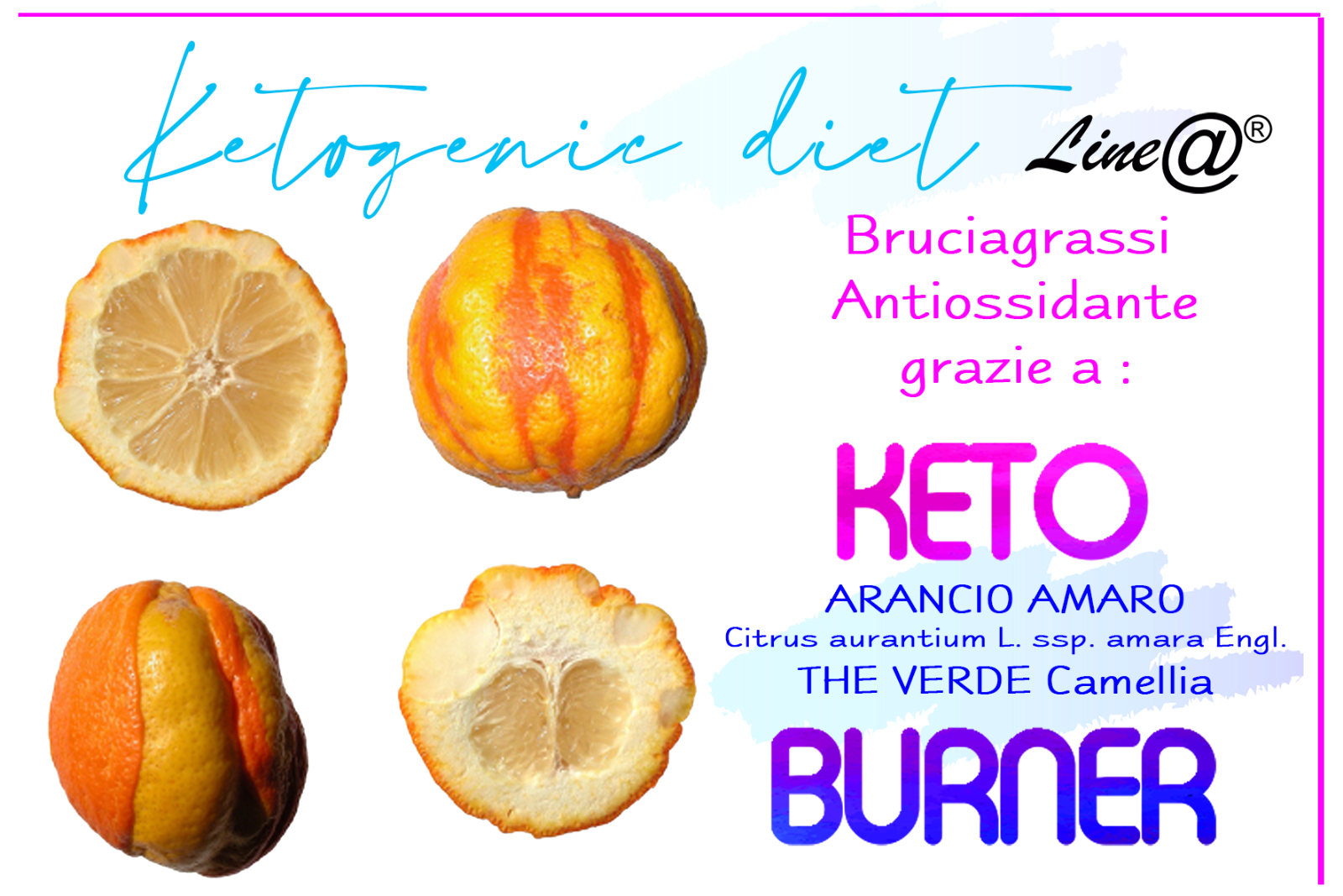 KETO FAT BURNER Line 120CPS Acceleratore Metabolico BRUCIAGRASSI