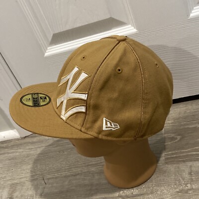 New York Yankees New Era 59FIFTY Fitted 7 3/8 Hat Cap Light Brown