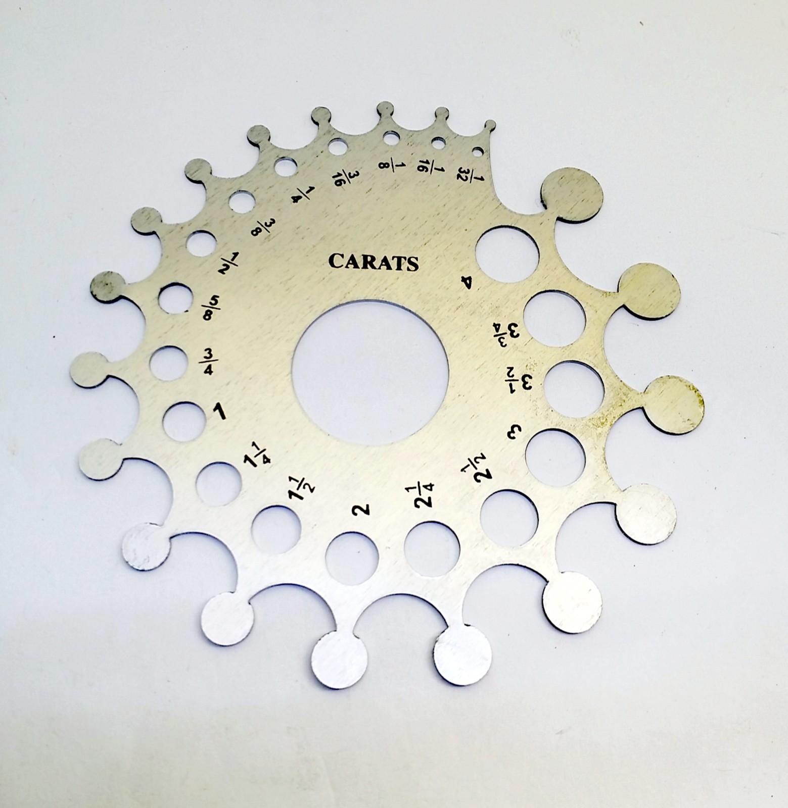 Diamond Gauge Baker Weight Estimator Carat MM Size Aluminum Mounting