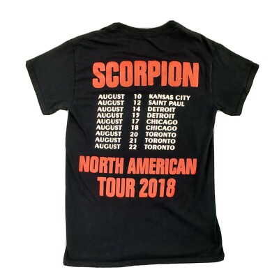 2018 Drake Scorpion North American Tour Dates Black Shirt