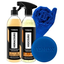 Vonixx Kit Cleans and moisturizes leather Higicouro + Hidracouro 2x 500ml/16.9oz