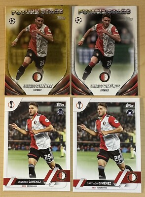 2023-24 Topps UCC SANTIAGO GIMENEZ /Lot of 4Future Stars Gold Foil. 2 Rookie