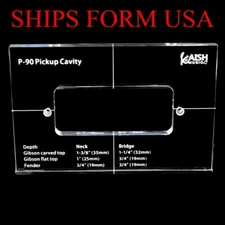 Quality Acrylic Pickup Routing Template Pickup Templates for P90 Body Rout
