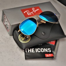 Ray Ban RB 55014 Gold Frame - Mirrored for sale online | eBay