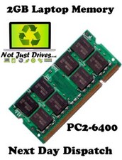 2GB PC2-6400 800 DDR2 Sodimm Laptop RAM Memory 1 x 2048MB Single Stick