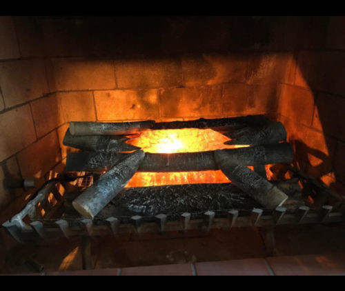 Fire Place 20 In Decorative Fireplace Logs Stones Electric