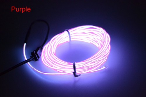 LED Light Glow Neon EL Wire Flexible String Strip Rope Tube + Controller RML0017 - Picture 4 of 18