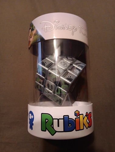 Rubik's Cube Disney 100th anniversary Metallic Platinum 3x3 Cube NEW