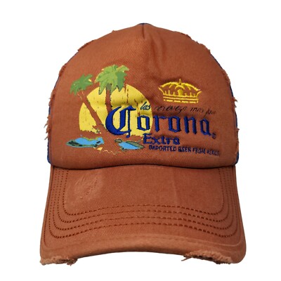 Corona Extra Men's Snapback Mesh Back Hat Multicolor Embroidered Logo Beer