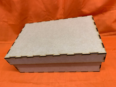 MDF Holz BASTEL BOX 30 x 20 x 10 cm personalisiertes Handwerk Weihnachtsabend lasergeschnittenes Geschenk