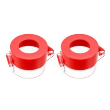 2pcs Red Plastic Switch Cover Protector for 30mm Push Button Switch 55 43