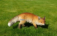 Fuchs Lauernd Dekofigur Figur Statue Skulptur Wald Gartenfigur Jagd Dekoration