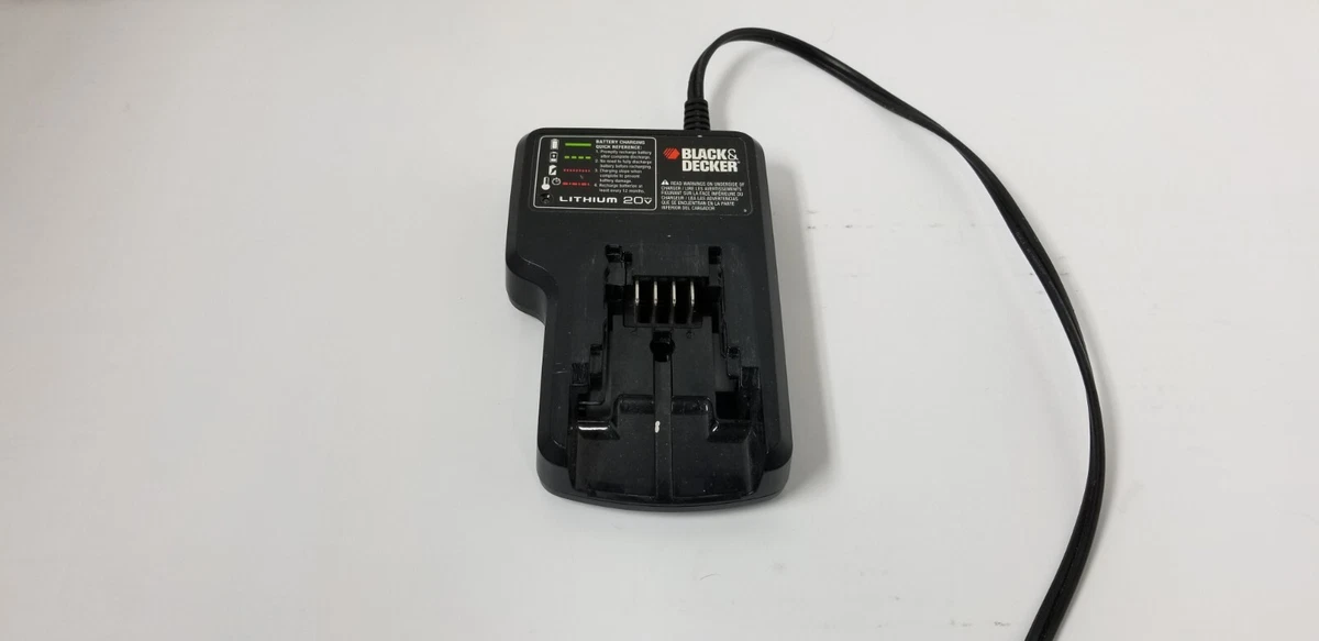 Black Decker LCS20 Type 1 20v Max Lithium Ion Battery Charger