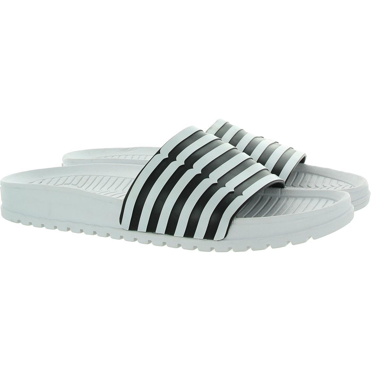 Hunter for Target Mens Striped Cushioned Footbed Slide Sandals Shoes BHFO  4877 | eBay