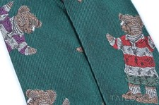 POLO RALPH LAUREN Vintage VTG Green Bear 100 Silk Mens Luxury Braces Suspenders